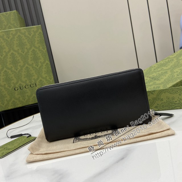 Gucci專櫃古馳最新款Marmont系列錢夾男女款拉鏈長夾錢包 jh2480型號：790057